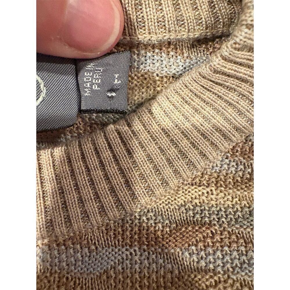 Talbots Men's Multicolor Crewneck Pullover Sweater Size L Casual - Picture 9 of 12